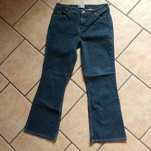 LEVI Signature At Waist Dark Wash Boot Cut Jeans